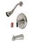 Kingston Brass KB6638CKL Single-Handle Tub and Shower Faucet, Brushed Nickel KB6638CKL - alternate 1